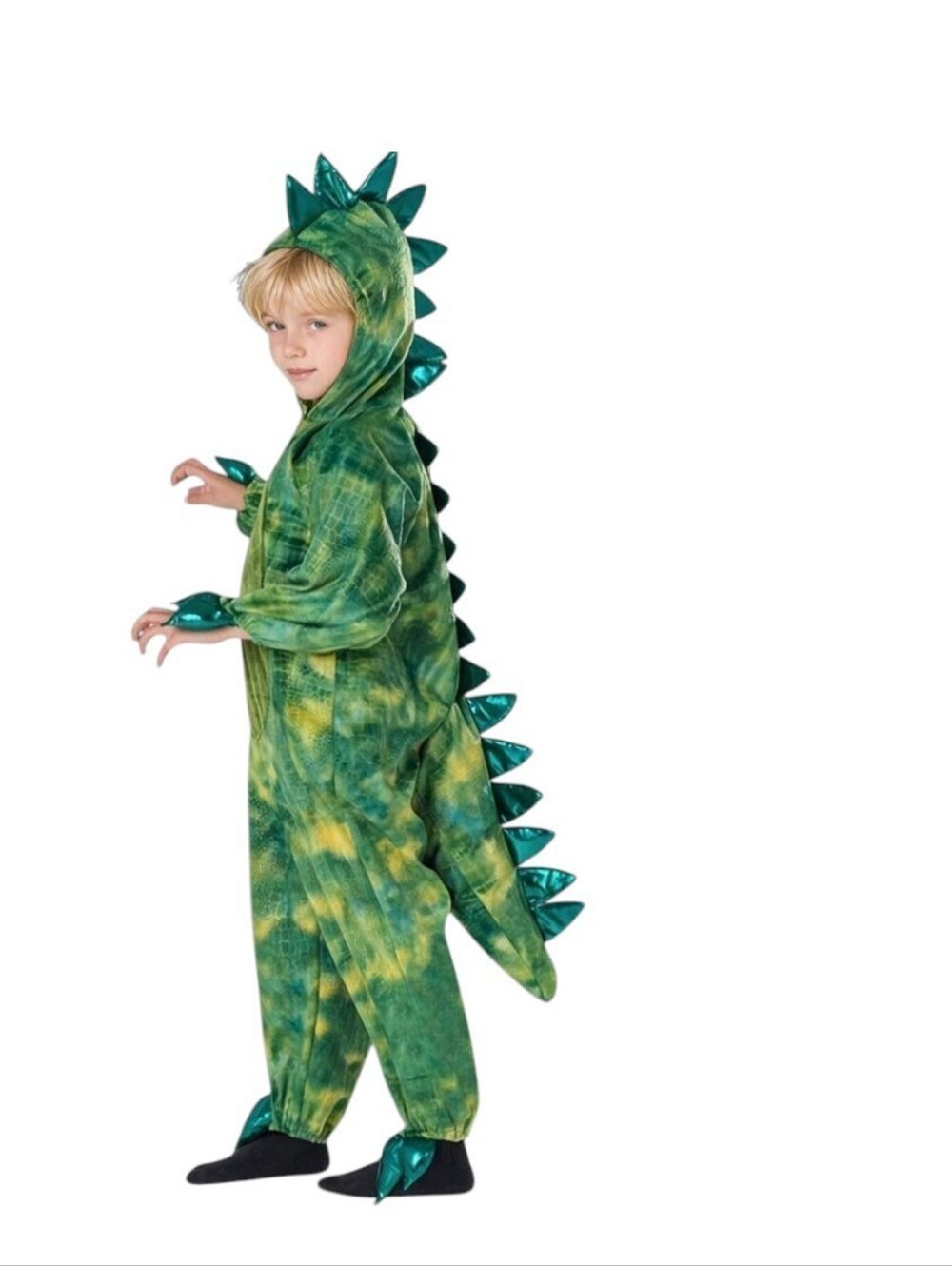 Kid's T-Rex Jumpsuit 3D Tail Costume, M